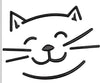 Cat Face Embroidery Design