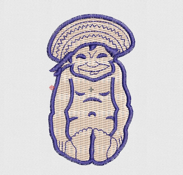 Statue Embroidery Design