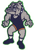 Bull Dog Fighter Embroidery Design