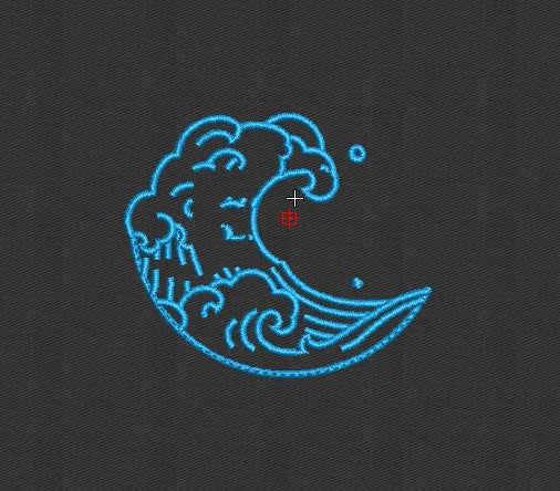 Ocean Embroidery Design