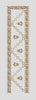 Leaf Bordered Zigzag Vertical Panel Embroidery Design