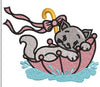 Cat H Embroidery Design