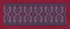 Floral Border Navy Blue With Red Embroidery Design