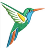 Hummingbird Embroidery Design