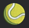 Tennis Ball Embroidery Design