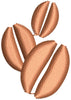 Coffee Beans Embroidery Design