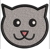 Cat Face Embroidery Design