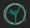 Skater Ring Teal Embroidery Design