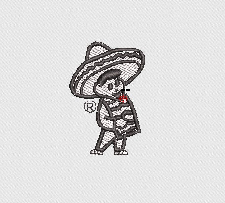 Cowboy Embroidery Design
