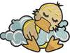 Duck Baby Embroidery Design