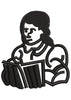 Book Reading Embroidery Design
