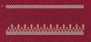 Red Background And Star Motifs Jacquard Border Embroidery Design