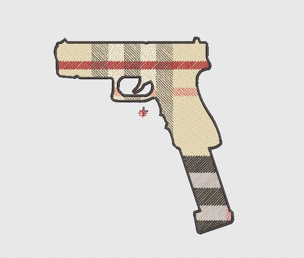 Weapon Embroidery Design
