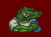 Strong Crocodile Embroidery Design