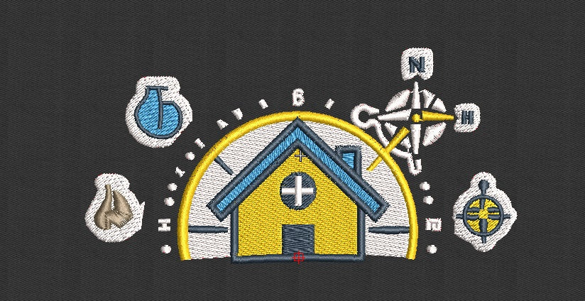 House Embroidery Design