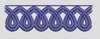 Lace Loop Blue Border Embroidery Design