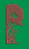 Arboreal Letter P Embroidery Design