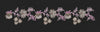 Floral Jacquard Woven White Embroidery Design