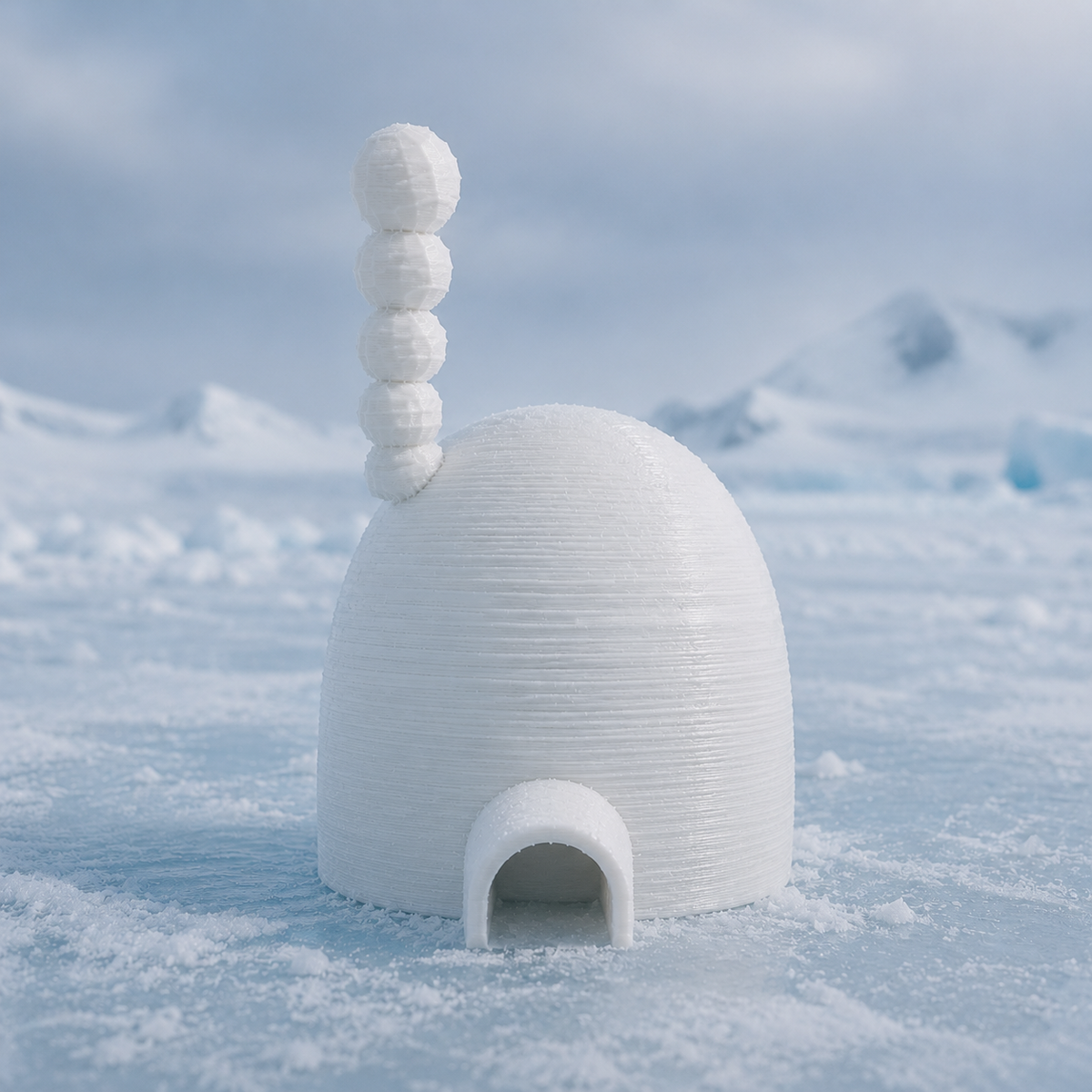 Igloo Miniature Print STL File