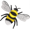 Honey Bee Embroidery Design