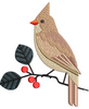 Sparrow Embroidery Design
