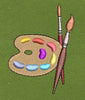 Paint Palette Artist Kit Embroidery Design