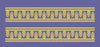 Golden Circles Dual Circular Motif Border Embroidery Design