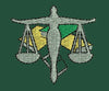 Justice Symbol Embroidery Design