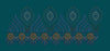 Ornate Peacock Plume with Sunburst Wheel Scallop Embroidery Design
