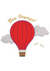 Fire Balloon Embroidery Design