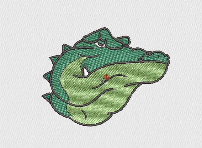 Crocodile Embroidery Design
