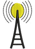 Tower Radiation Embroidery Design