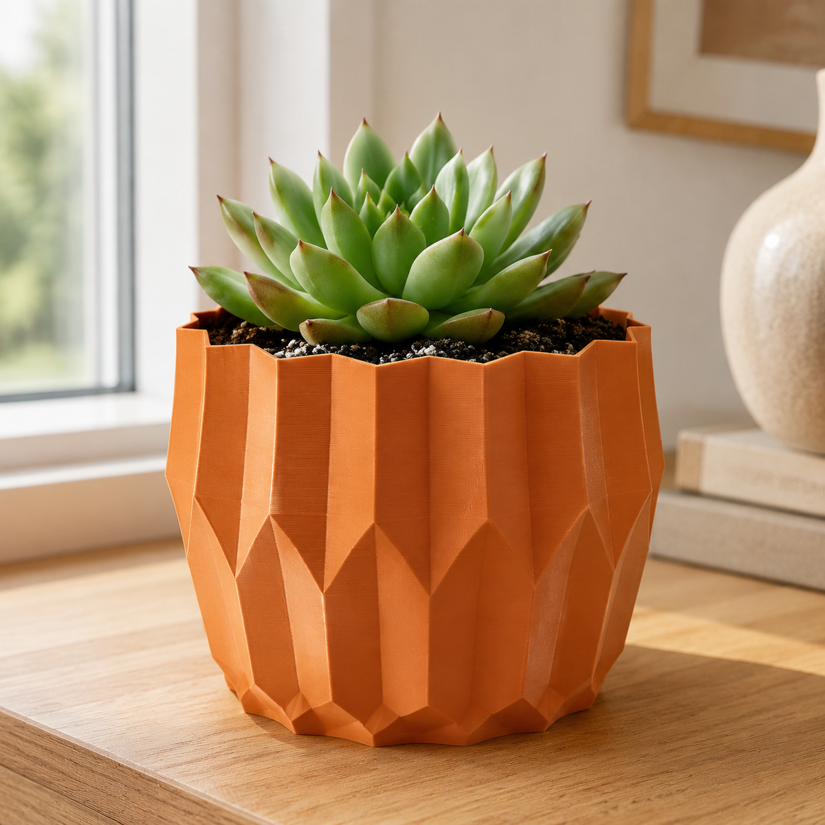 Kirikami Geometric Planter Pot Print STL File