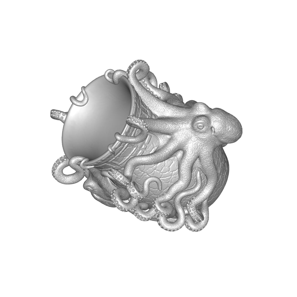 High Detail Octopus Model Print STL File