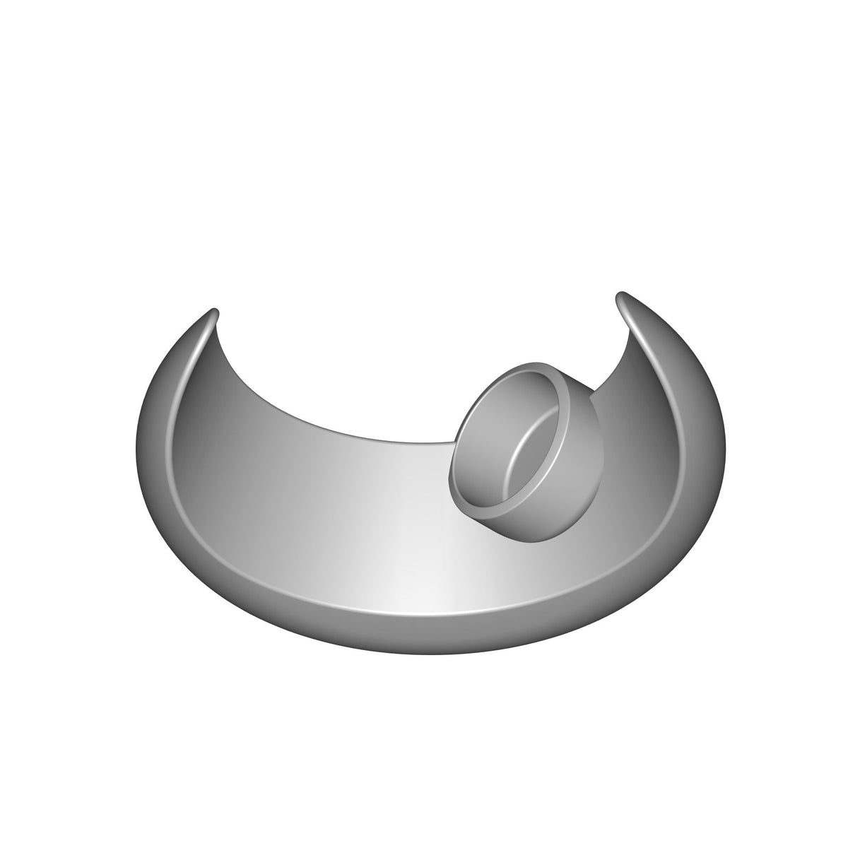Mirrored Crescent Moon Decor Print STL File