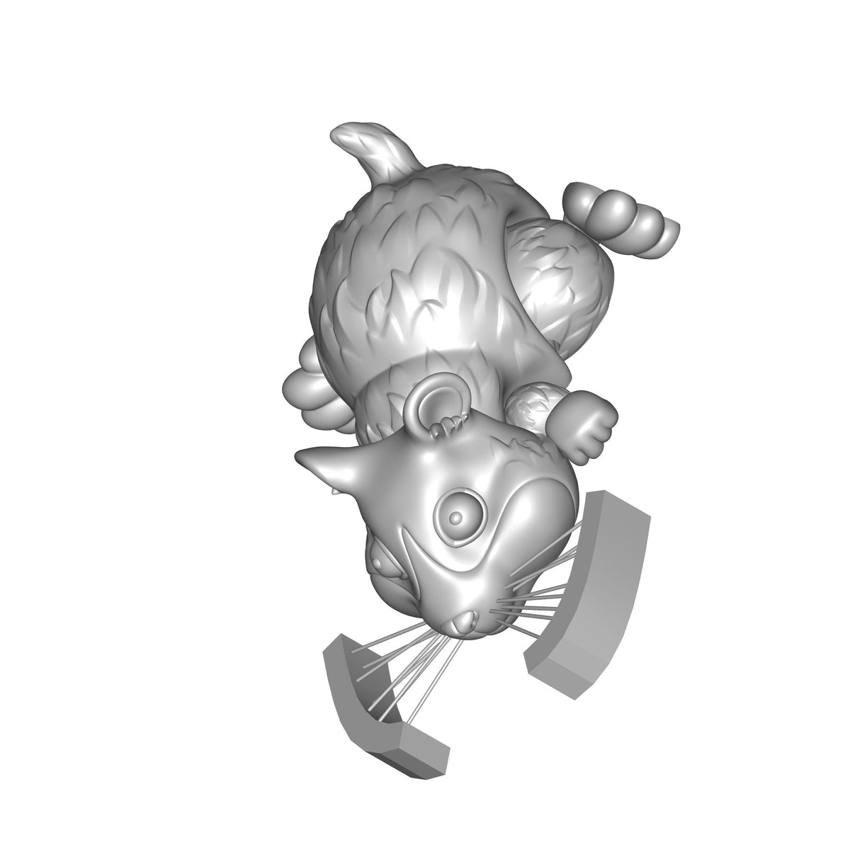 Articulated Hamster With Whiskers Print STL File