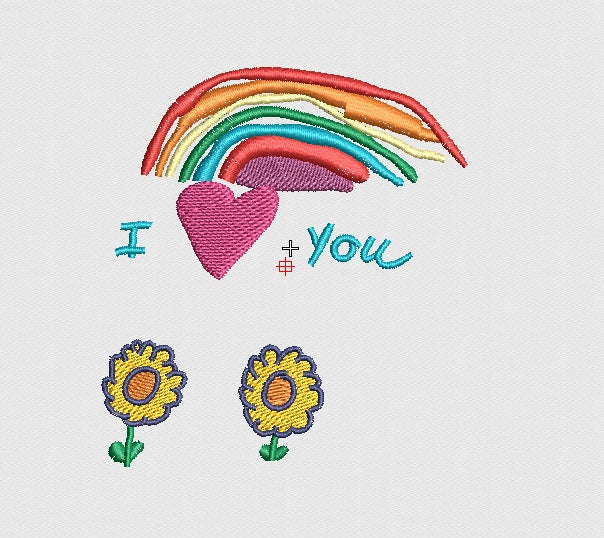 Drawing Embroidery Design