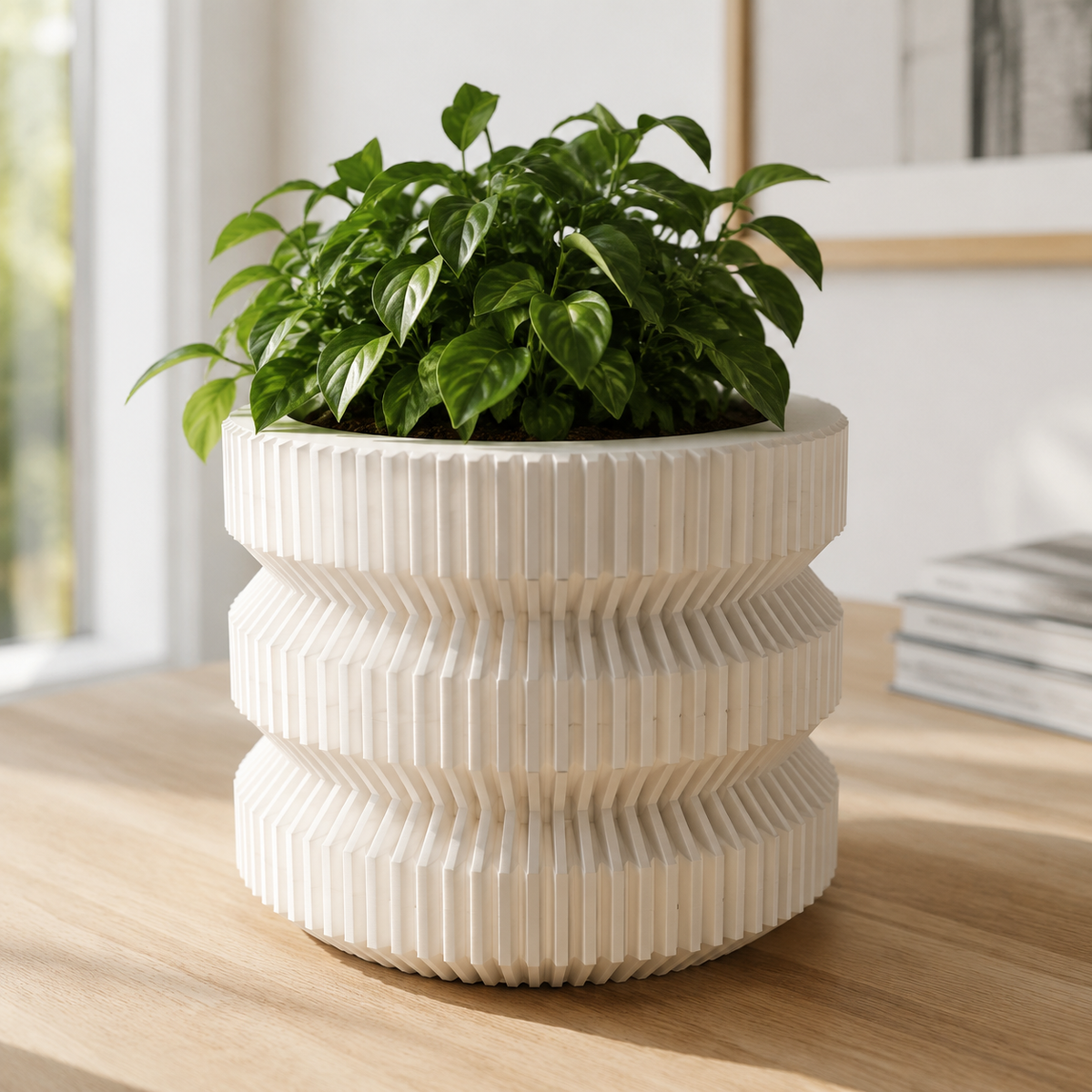 Spinning Gear Planter Pot Print STL File