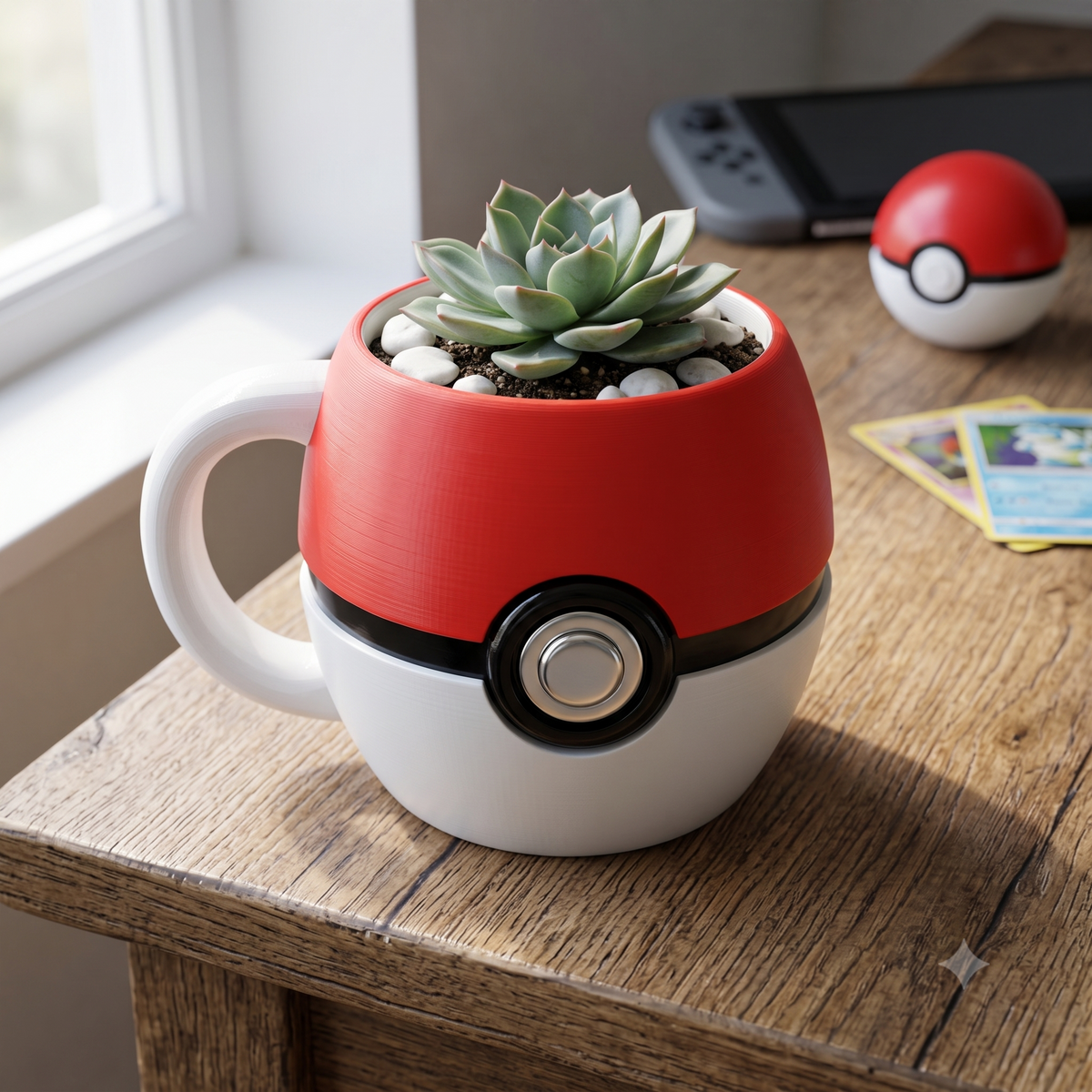 Poké Ball Mug Print STL File