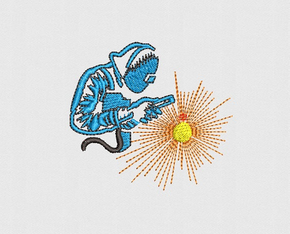 Weld Embroidery Design