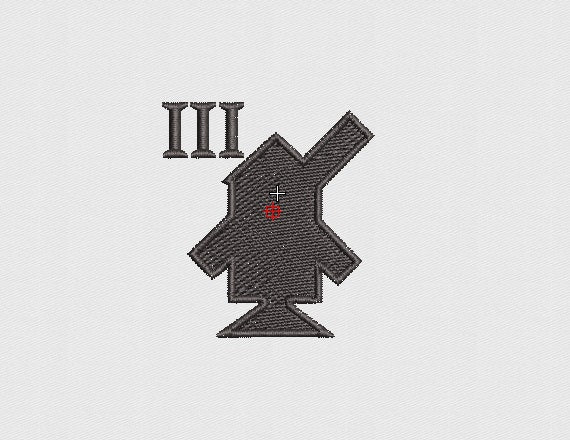 Village Embroidery Design