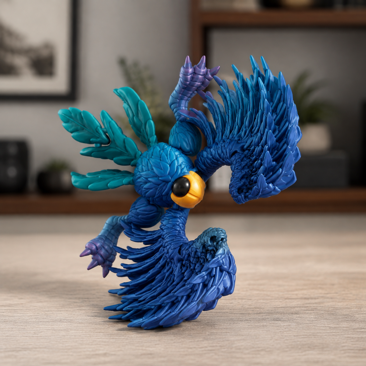 Macaw Figurine Body Component Print STL File