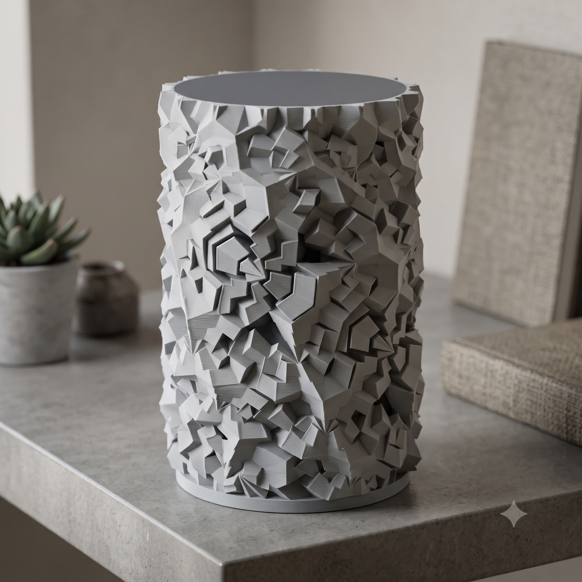 Tetrahex Ripple Vase Print STL File