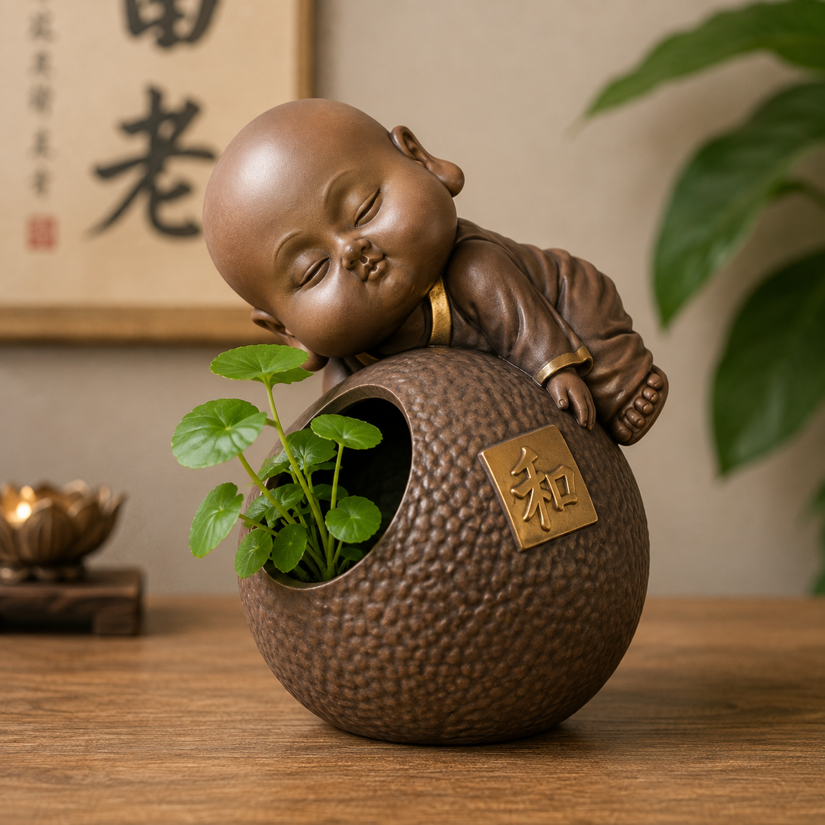 Buddha Letter Vase Print STL File