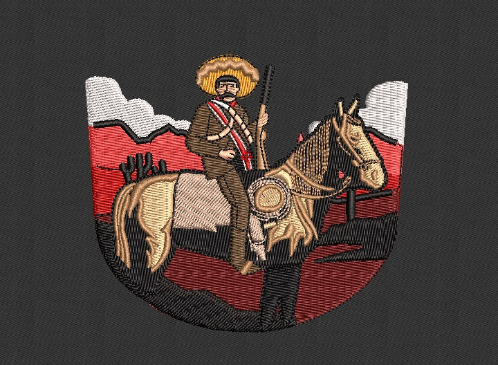 Cowboy Embroidery Design