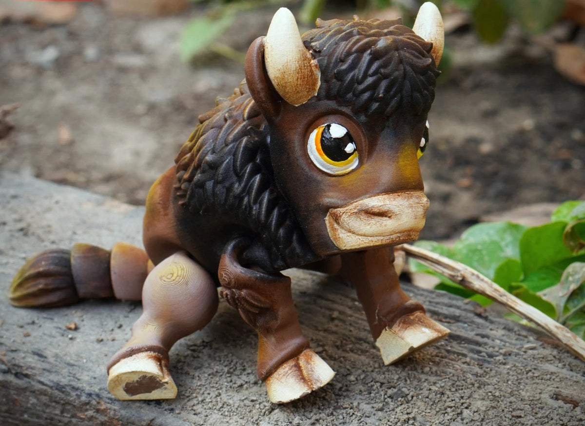 Bison Figurine Print STL File
