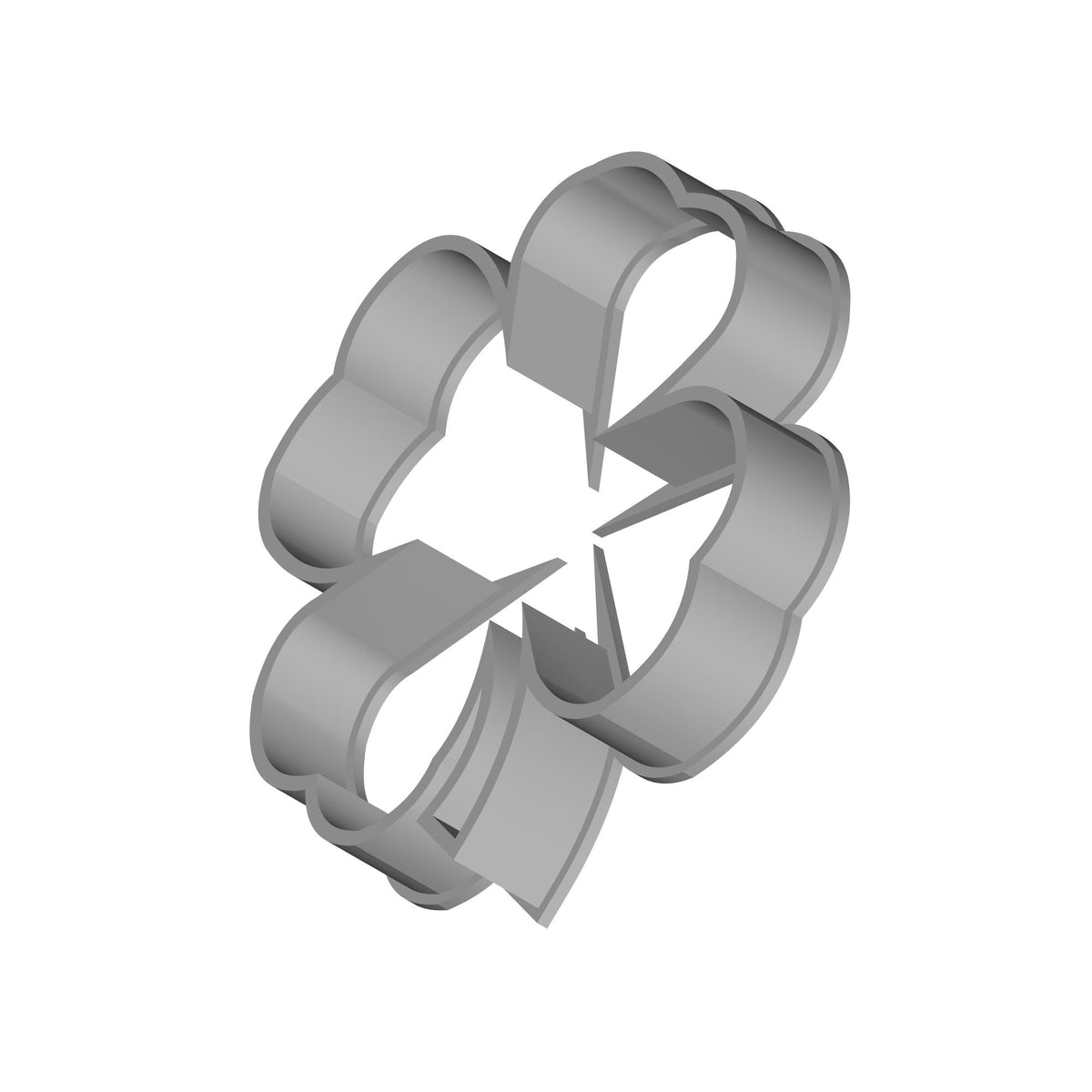 Four Leaf Clover Cookie Cutter 3.5 Inch Print STL File