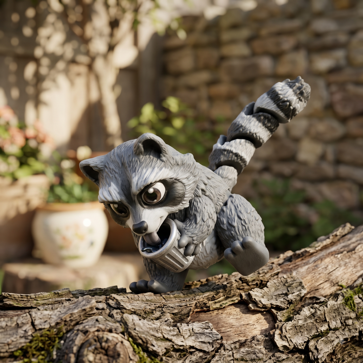 Fred the Raccoon Figurine Print STL File