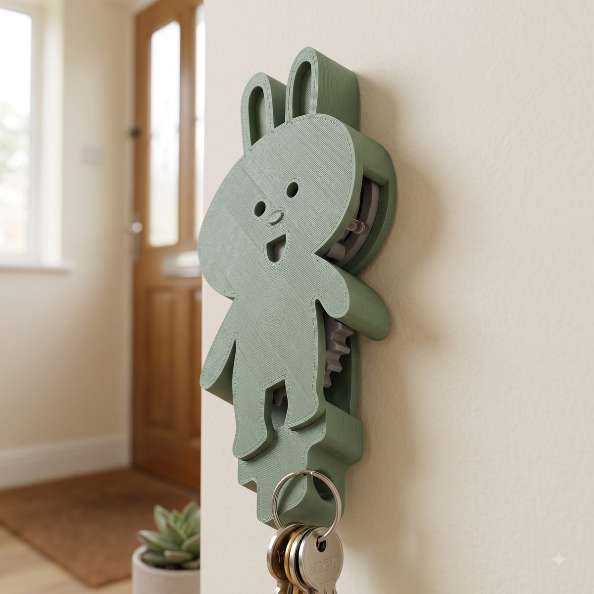 Home Shaped Key Holder Print STL File