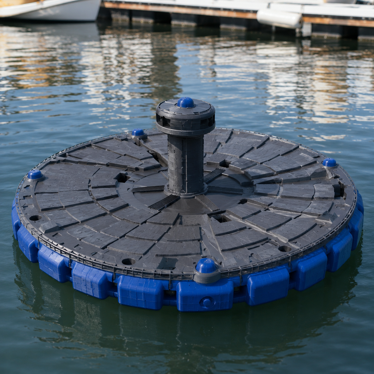 Pontoon Platform Model Print STL File